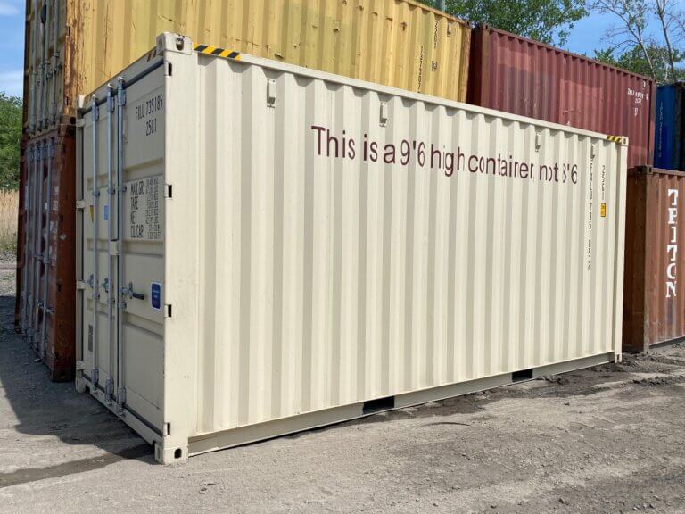 Conteneur maritime 20 pieds High Cube – Plus de hauteur, plus de possibilités